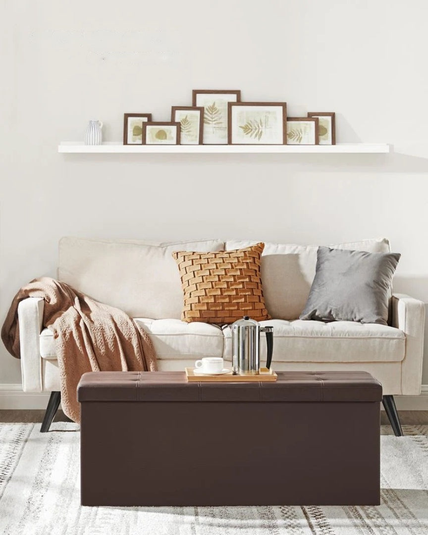 Foldbar opbevaringspuf med låg, 30 eller 43 in bred, produktvisning 23 | Noreva Home