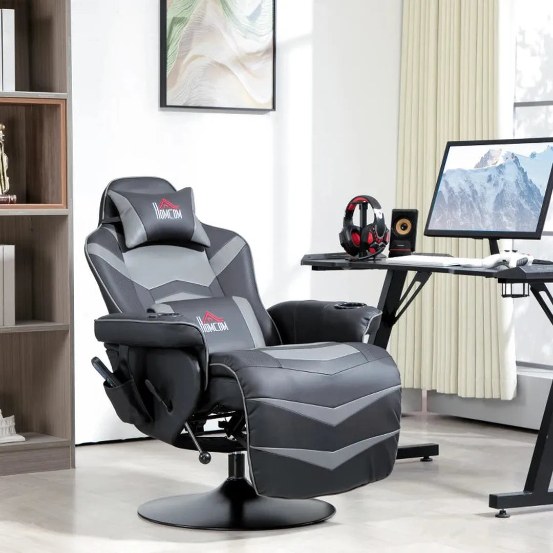Gamingstol med massagefunktion – justerbar ryglæn – produktvisning 7 | Noreva Home