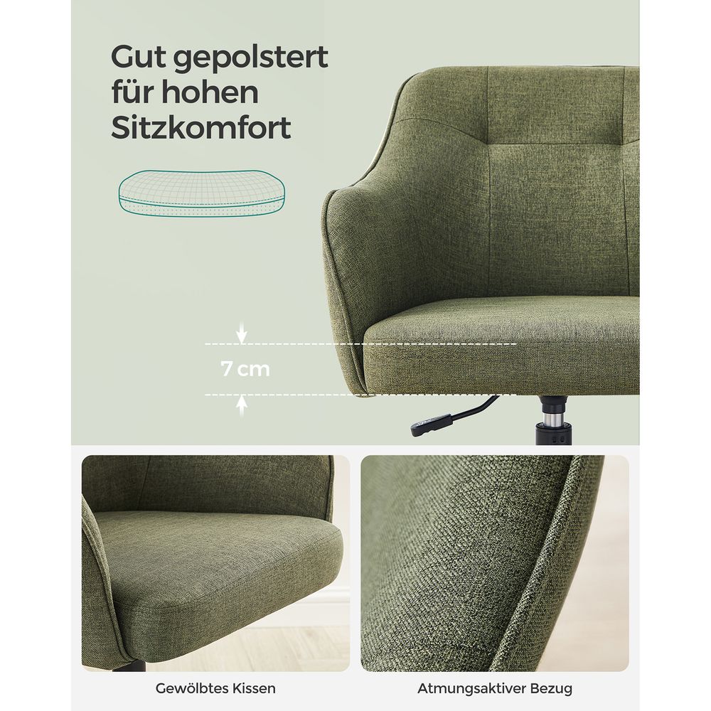 Højdejusterbar Kontorstol – Komfortabel Skrivebordsstol til Hjem og Kontor – produktvisning 40 | Noreva Home