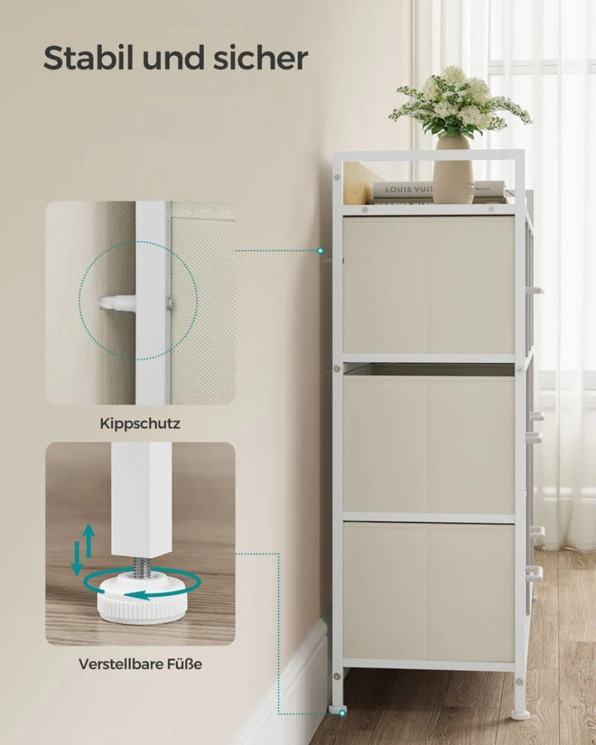 Industriel kommode med 7 stofskuffer – produktvisning 10 | Noreva Home