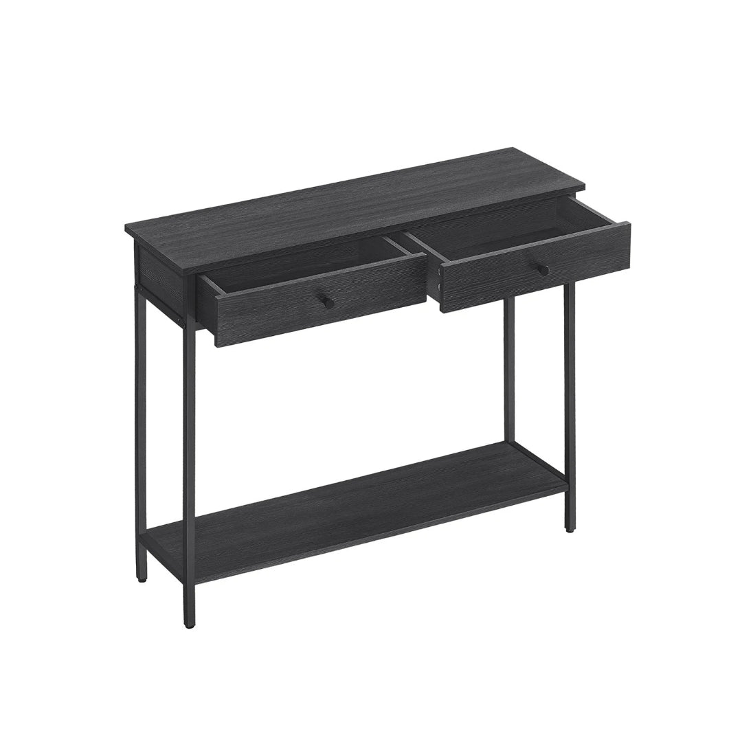 Industrielt konsolbord med 2 skuffer 100 cm – produktvisning 3 | Noreva Home
