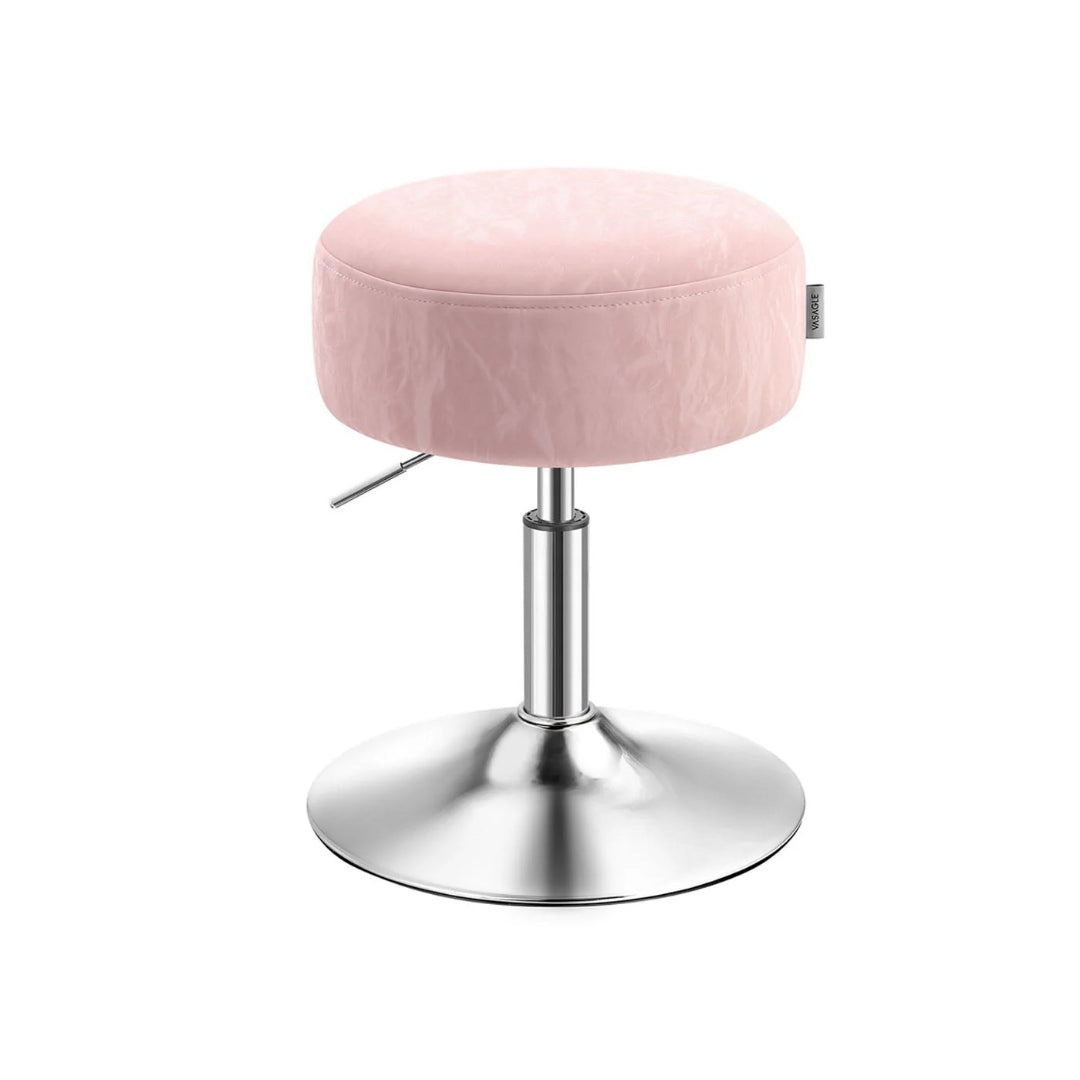 Justerbar drejelig makeupskammel med PU-sæde – produktvisning 2 | Noreva Home