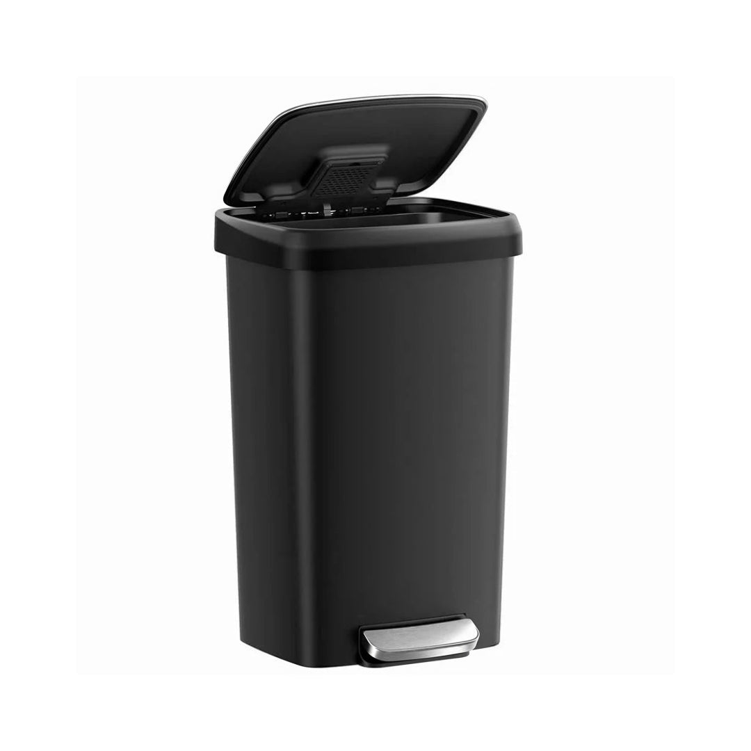 Køkkenskraldespand på 12 gallon med pedal og soft close-låg, produktvisning 1 | Noreva Home