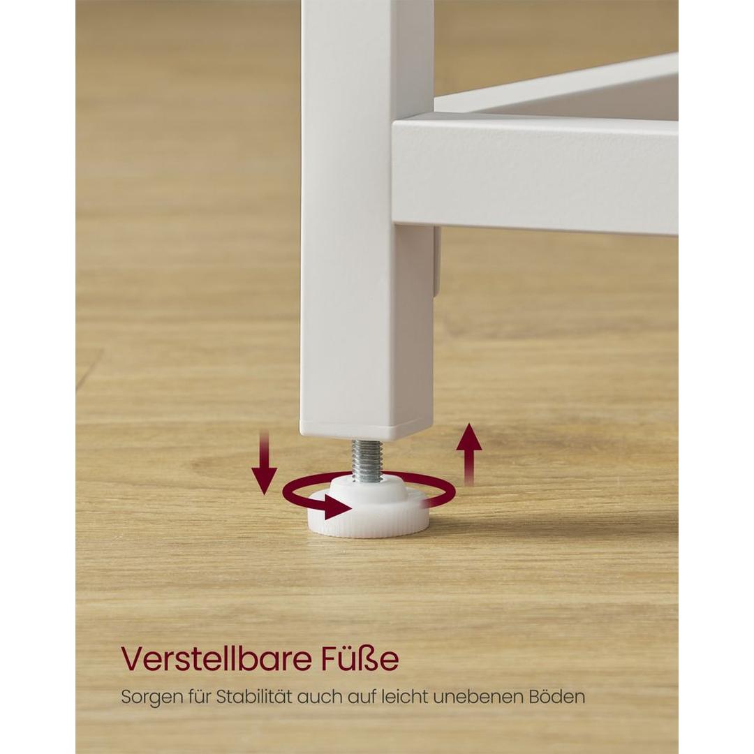 Kompakt Skrivebord med Metalramme – 50 × 80 × 76 cm – Solid Bordplade til Hjemmearbejde og Studie – produktvisning 8 | Noreva Home