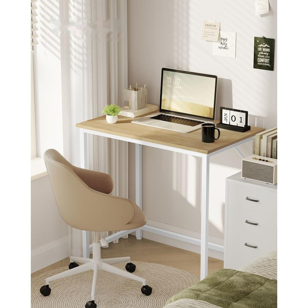 Kompakt Skrivebord med Metalramme – 50 × 80 × 76 cm – Solid Bordplade til Hjemmearbejde og Studie – produktvisning 15 | Noreva Home