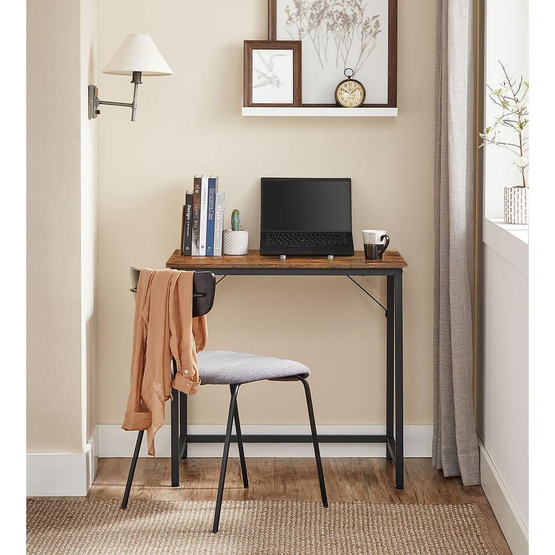 Kompakt Skrivebord med Metalramme – 50 × 80 × 76 cm – Solid Bordplade til Hjemmearbejde og Studie – produktvisning 19 | Noreva Home