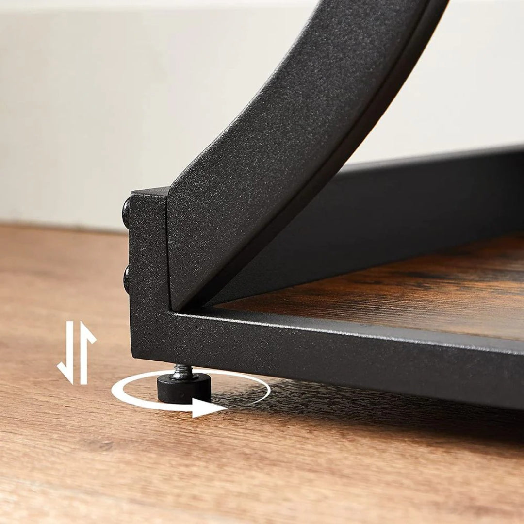 Konsolbord med buet stålstel og 2 hylder, produktvisning 7 | Noreva Home