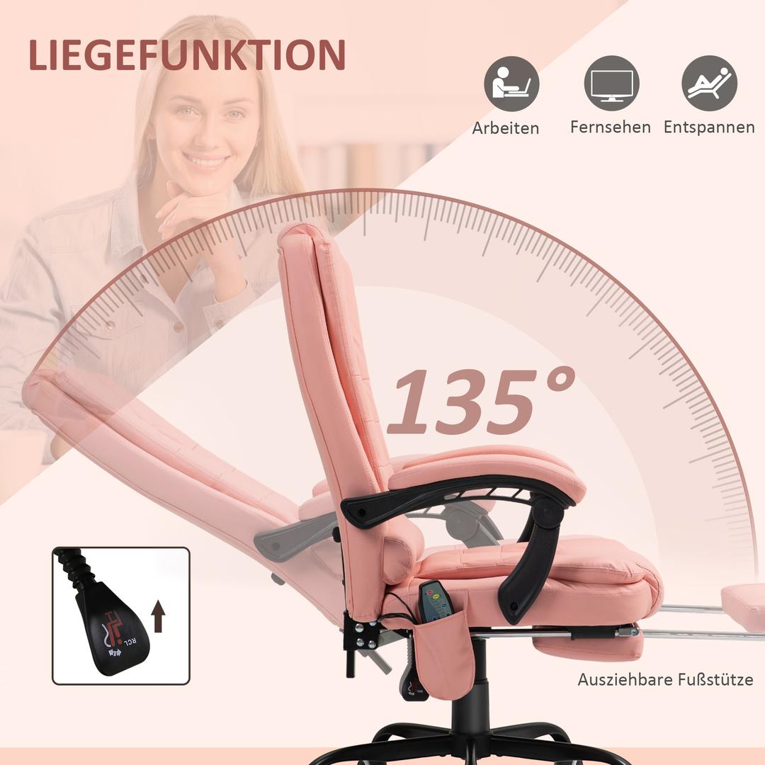 Kontorstol med Massagefunktion – 7 Massagepunkter – produktvisning 7 | Noreva Home