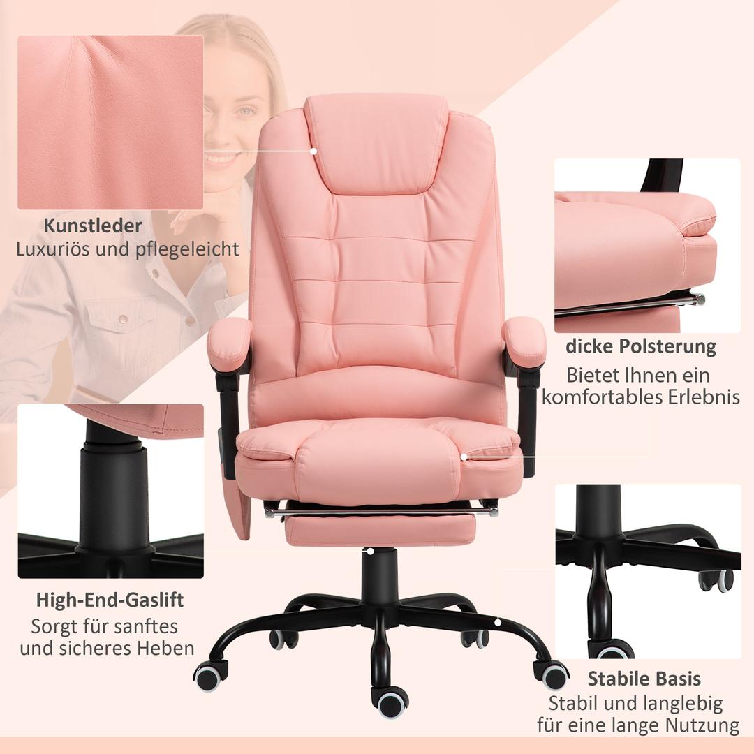 Kontorstol med Massagefunktion – 7 Massagepunkter – produktvisning 10 | Noreva Home