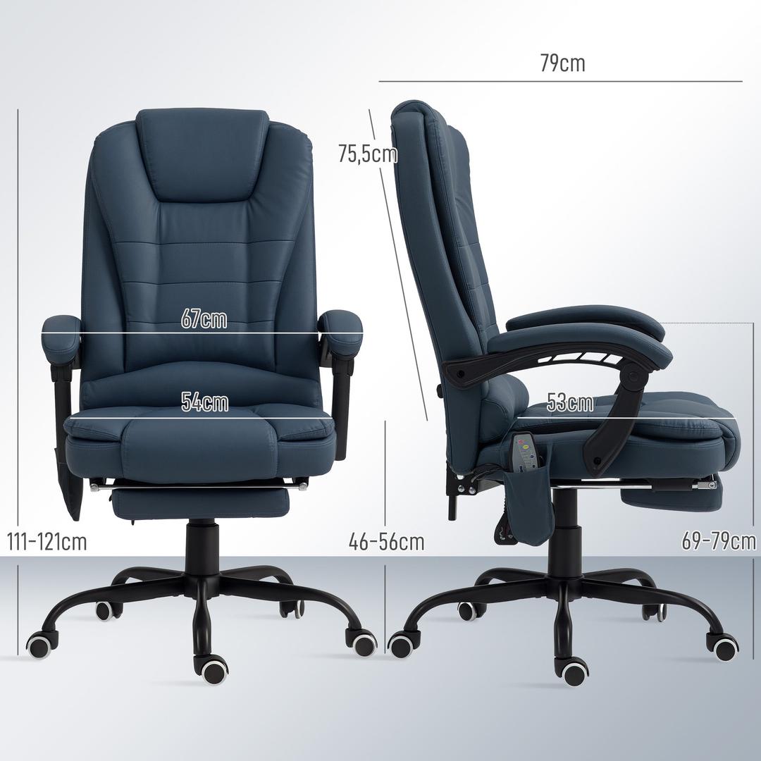 Kontorstol med Massagefunktion – 7 Massagepunkter – produktvisning 15 | Noreva Home