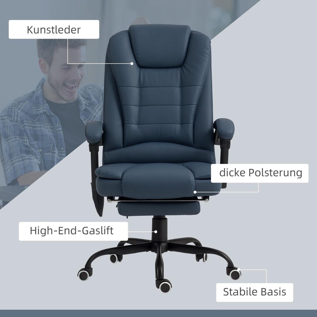 Kontorstol med Massagefunktion – 7 Massagepunkter – produktvisning 20 | Noreva Home