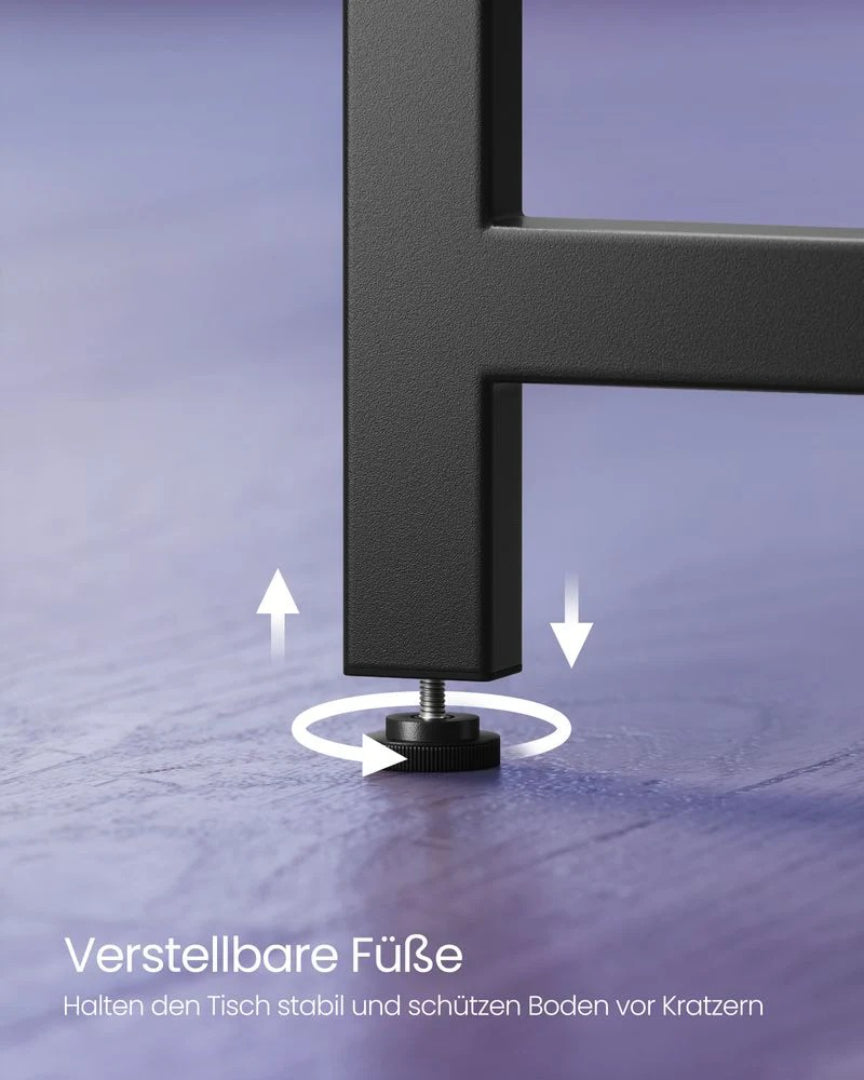 L-formet skrivebord med kabelstyring og hjørnedesign – produktvisning 7 | Noreva Home