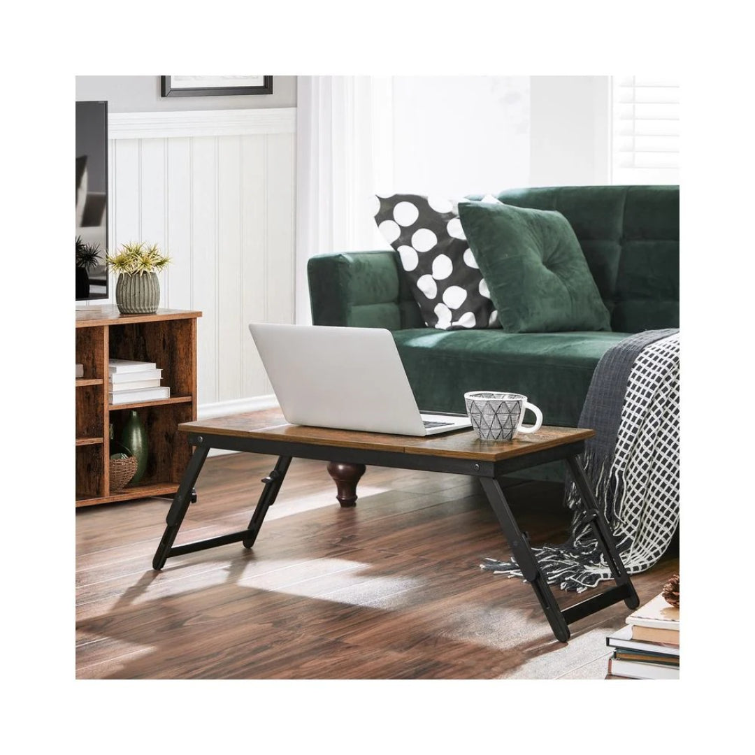 Laptopbord til seng med vipbar plade og sammenklappelige ben, produktvisning 2 | Noreva Home