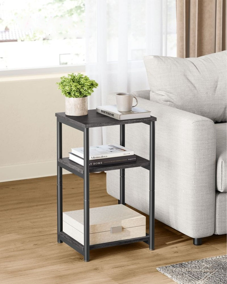 Lille sidebord med 3 niveauer og åben opbevaring, produktvisning 36 | Noreva Home