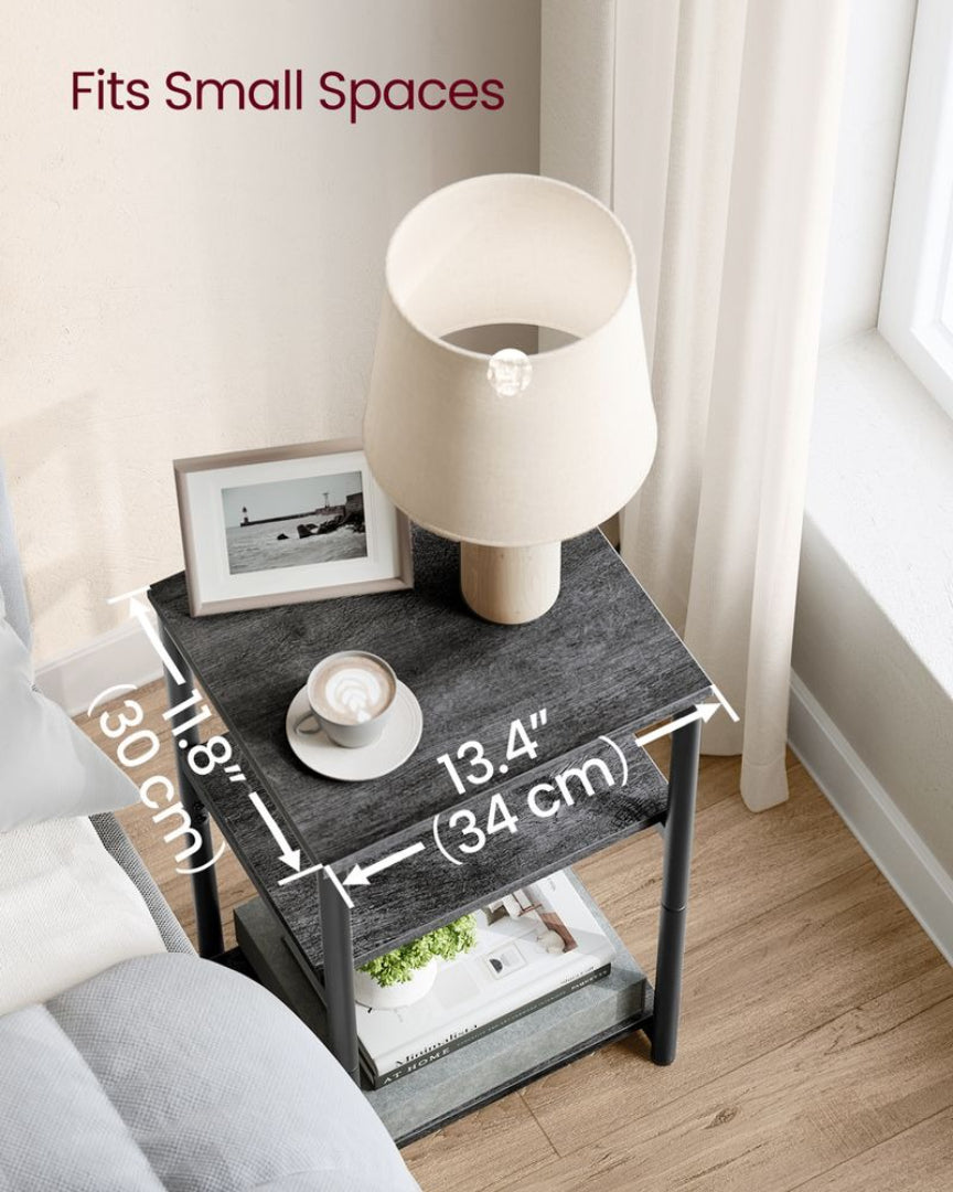 Lille sidebord med 3 niveauer og åben opbevaring, produktvisning 39 | Noreva Home