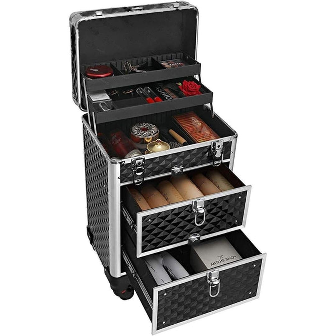 Makeup Trolley på Hjul – Kosmetikkuffert med Skuffer – produktvisning 5 | Noreva Home