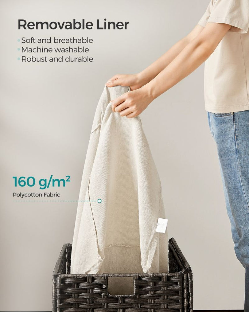 Opbevaringskurv med låg og aftageligt fór, 105 L eller 160 L, produktvisning 11 | Noreva Home
