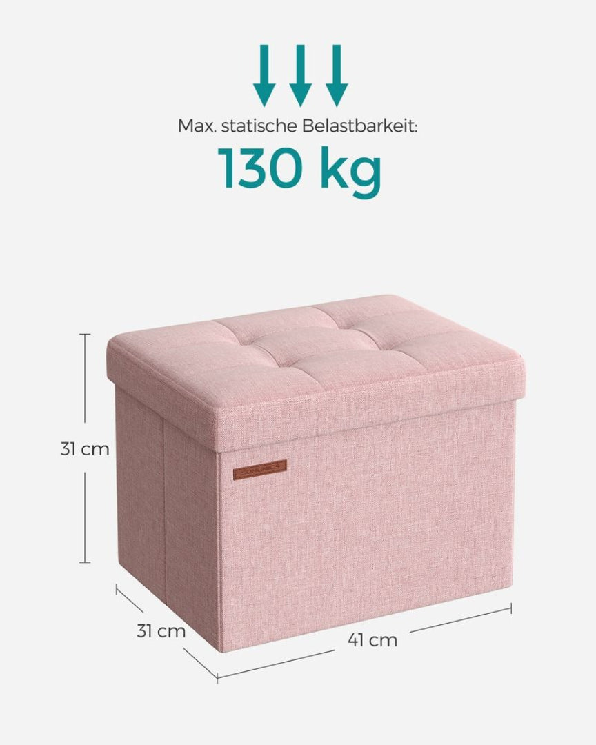Sammenklappelig opbevaringsbænk med låg 300 kg kapacitet – produktvisning 23 | Noreva Home