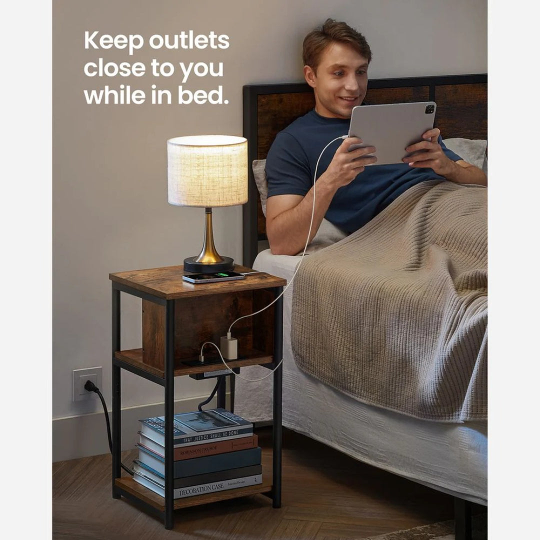 Sidebord i 3 niveauer med USB-porte og stikkontakter, produktvisning 29 | Noreva Home