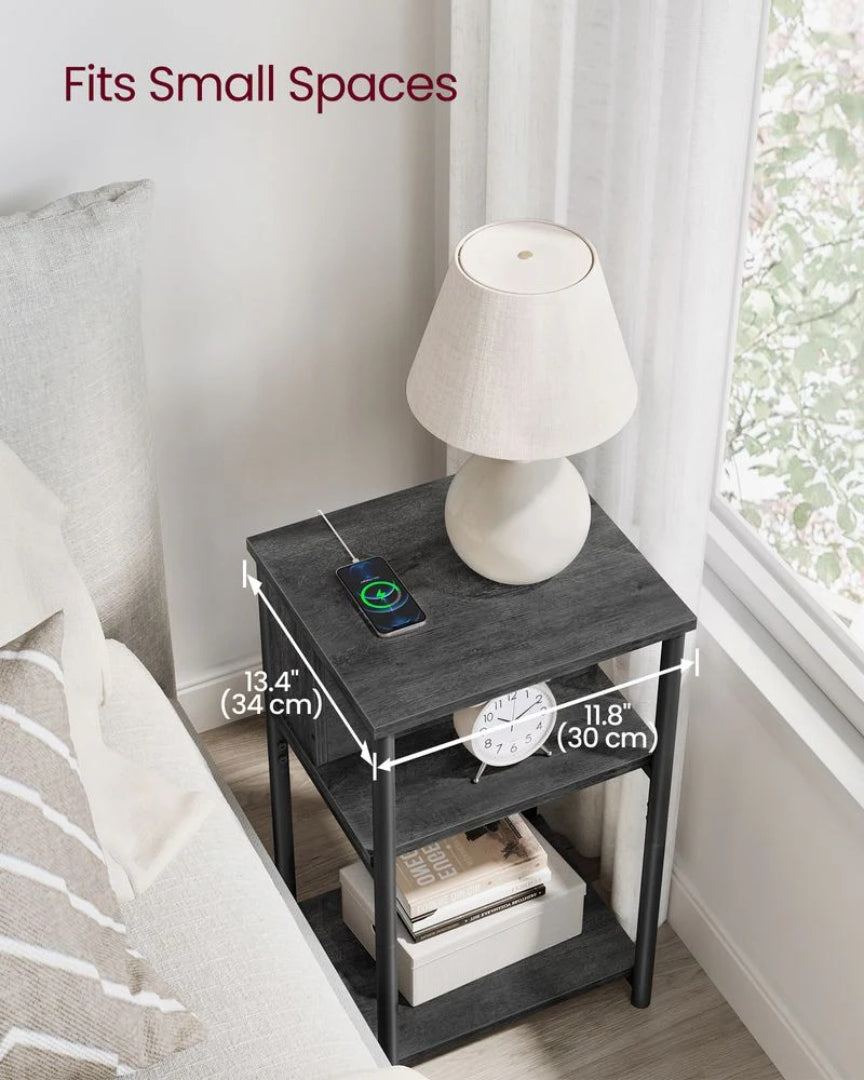 Sidebord i 3 niveauer med USB-porte og stikkontakter, produktvisning 41 | Noreva Home