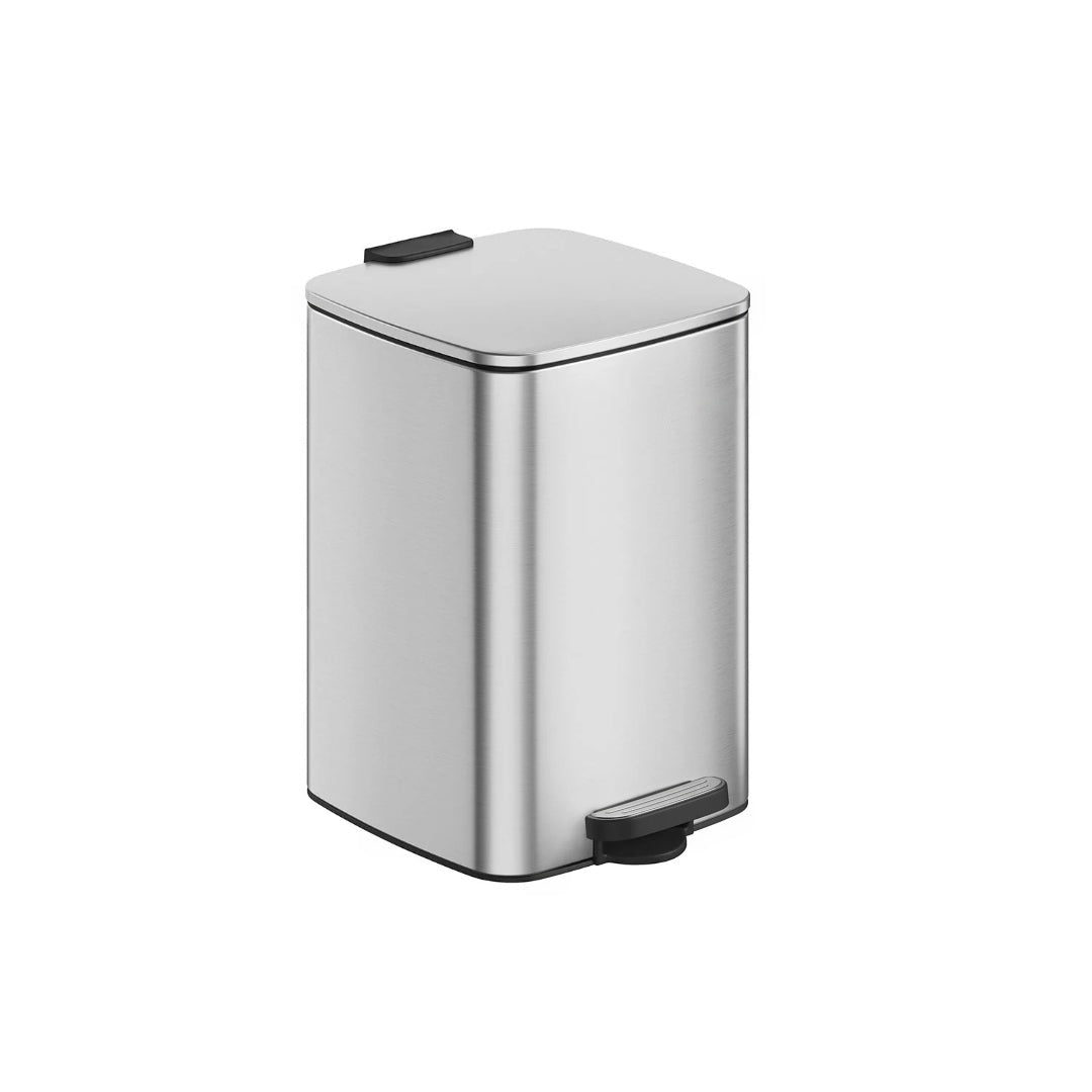 Skraldespand i rustfrit stål med pedal og inderspand, 5,2 til 8 gallon, produktvisning 2 | Noreva Home
