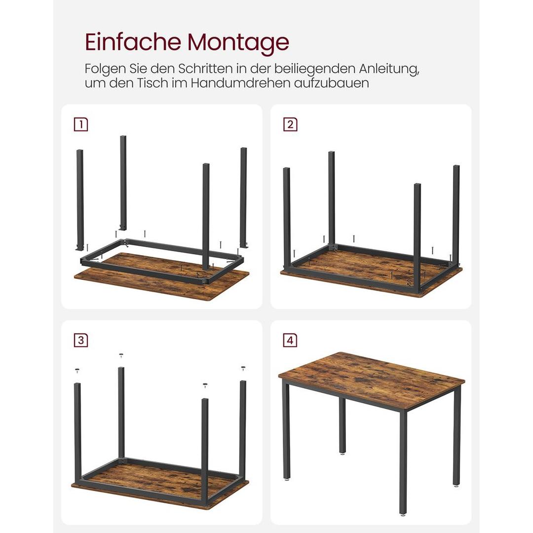 Spisebord til 4 Personer – Kompakt Bord til Køkken eller Spisestue – produktvisning 10 | Noreva Home