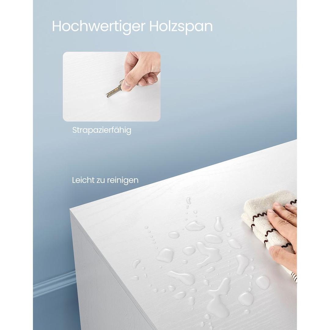 TV-bord med 2 Låger – 140 × 40 × 50 cm Lavt Opbevaringsskab til Stue og Medieopbevaring – produktvisning 13 | Noreva Home