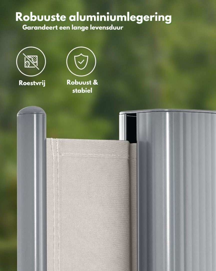 Udtrækkelig haveskærm – aluminium vind- og solafskærmning – produktvisning 4 | Noreva Home