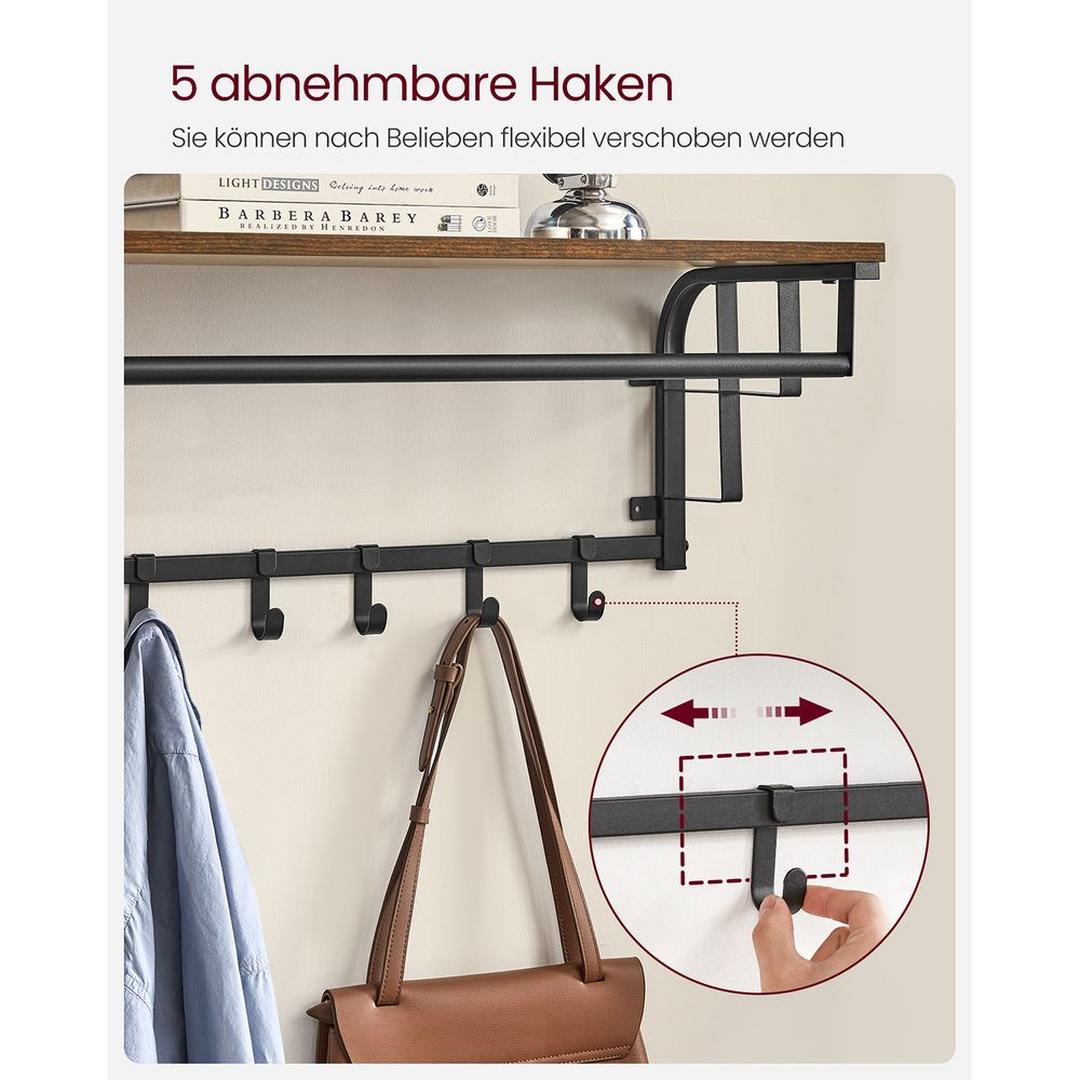 Vægknagerække i Industriel Stil – Metalgarderobe til Entré eller Hall – produktvisning 14 | Noreva Home
