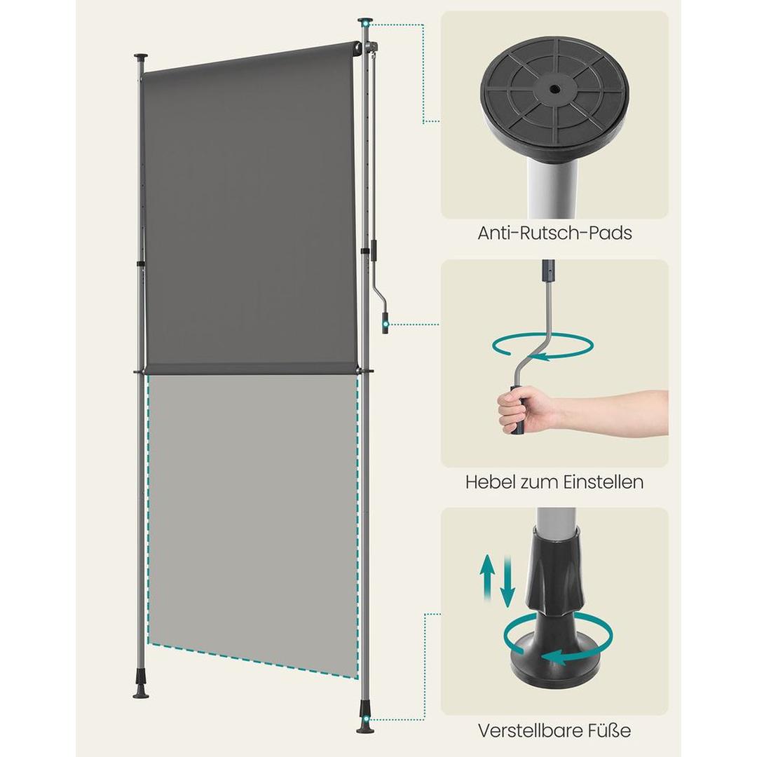 Vertikal solafskærmning – justerbar 220-300 cm – produktvisning 7 | Noreva Home
