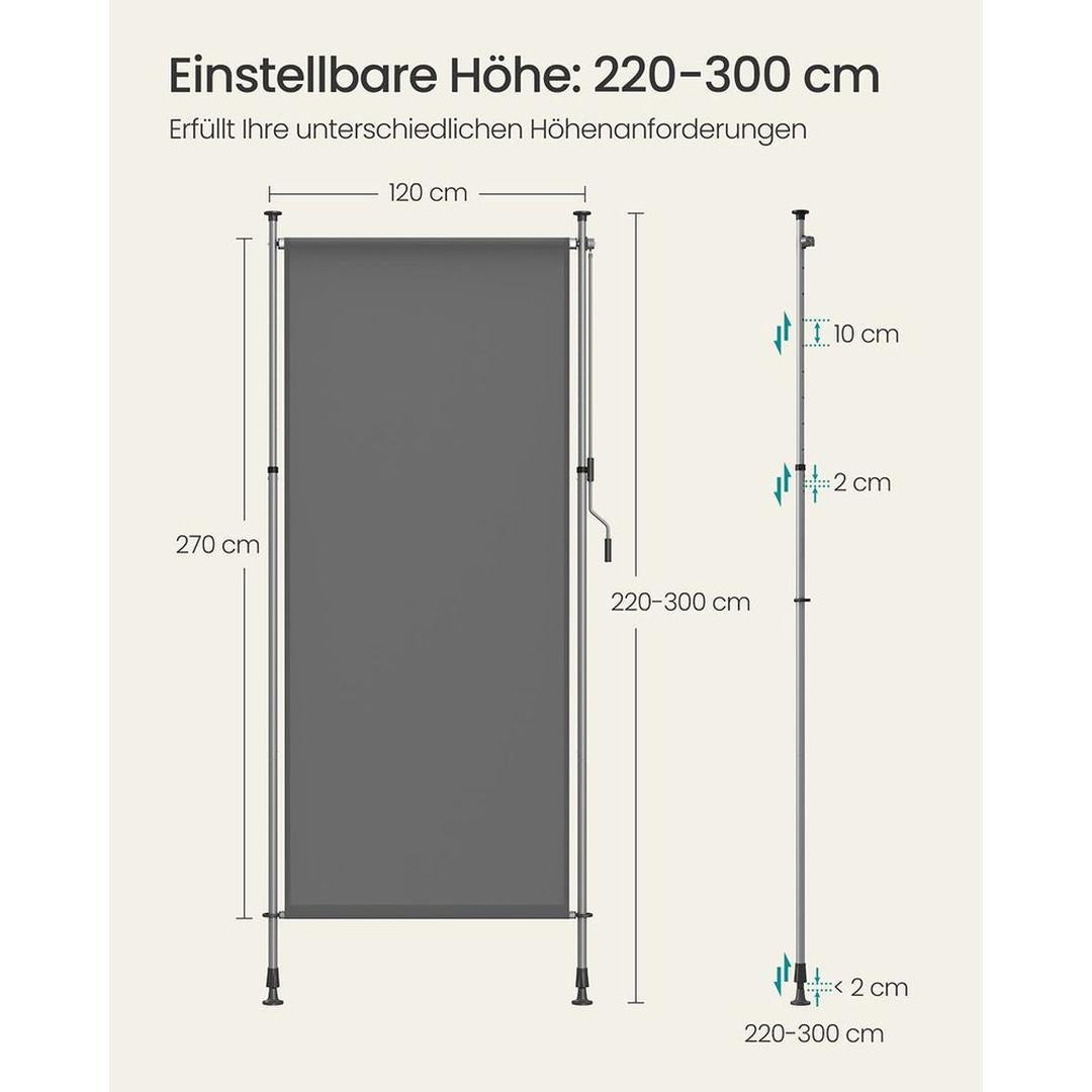 Vertikal solafskærmning – justerbar 220-300 cm – produktvisning 9 | Noreva Home