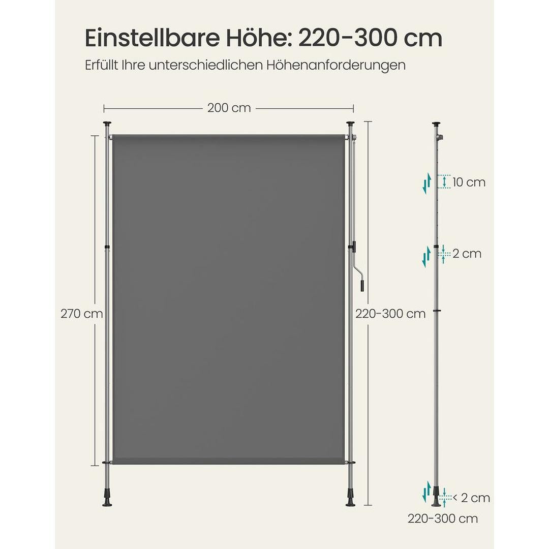 Vertikal solafskærmning – justerbar 220-300 cm – produktvisning 10 | Noreva Home
