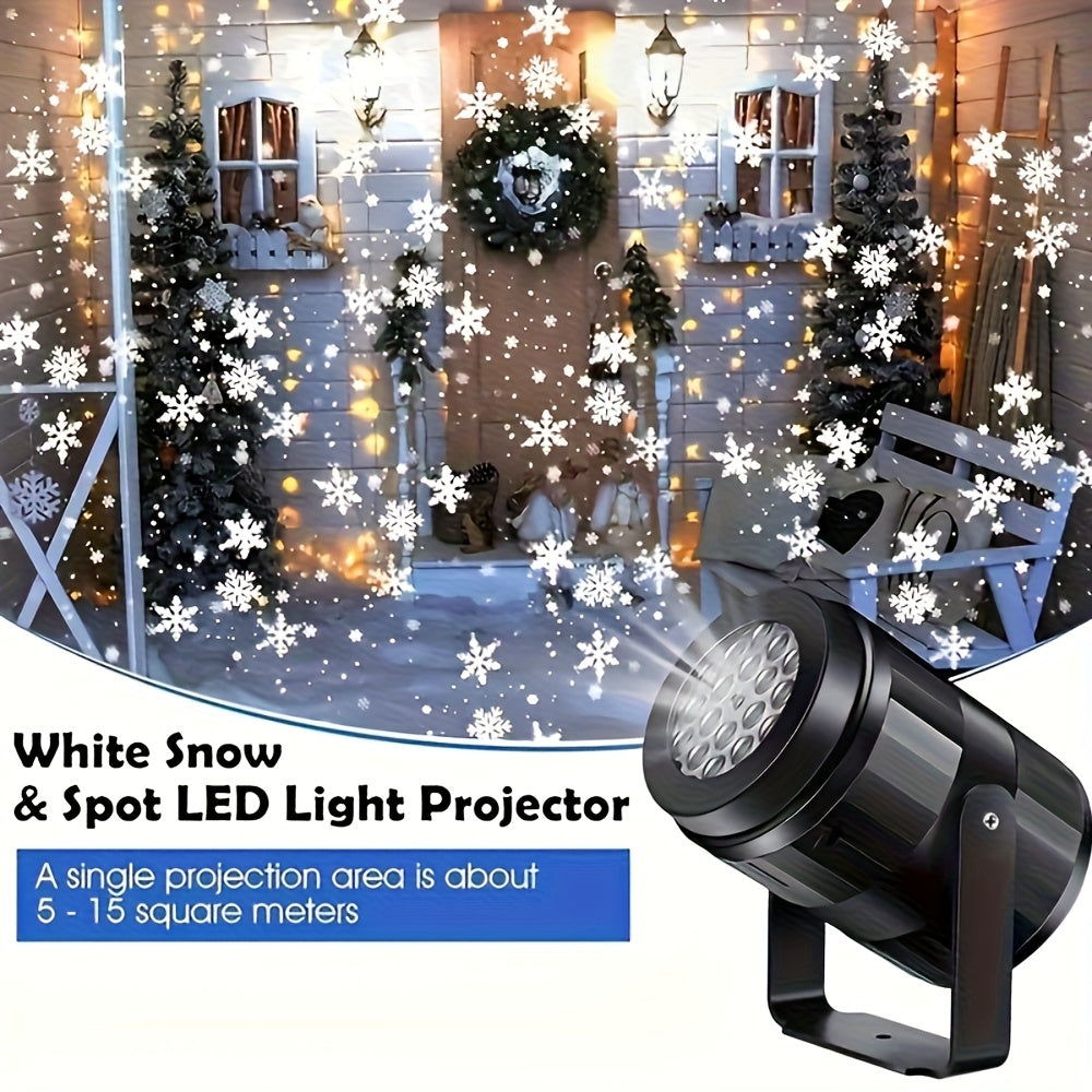 Projektorlampe med snefnug til jul, billede 7