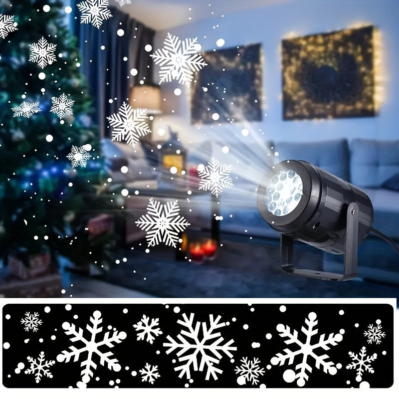 Projektorlampe med snefnug til jul, billede 9