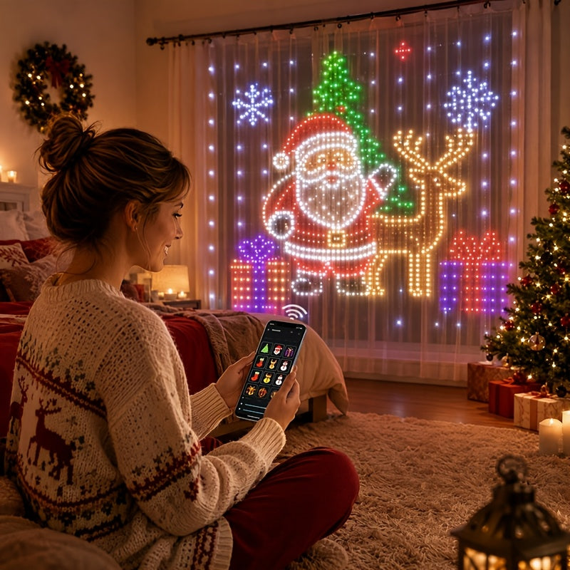 Smart RGB-gardinlyskæde til vindue og væg, billede 10