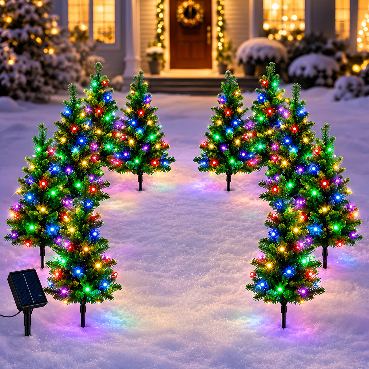 Solcellelampe formet som lille juletræ, billede 10