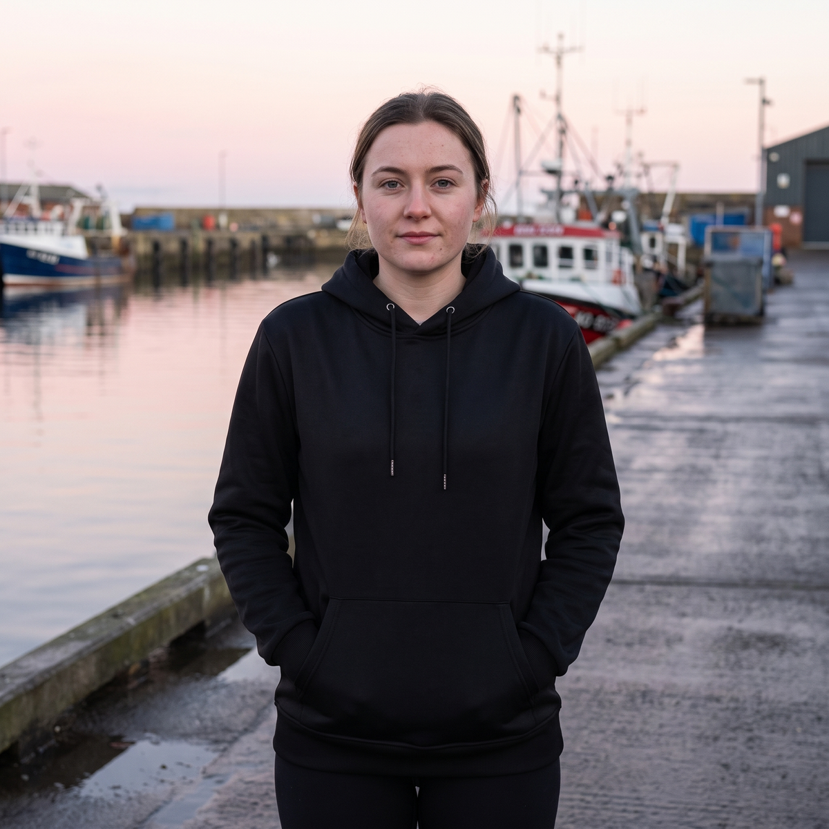 Varmezoner foran og på ryggen af den opvarmede hættetrøje