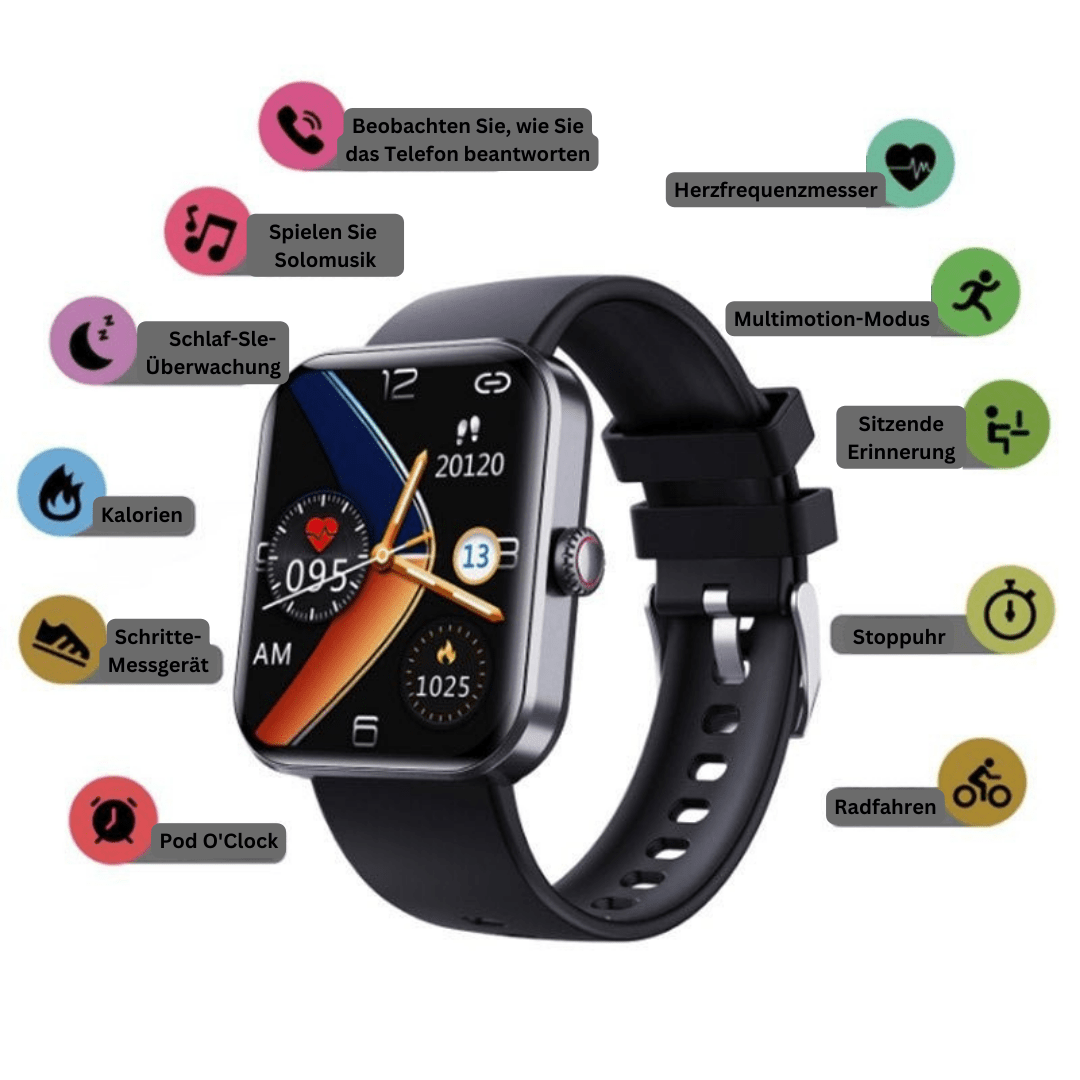 Smartwatch med ikke-invasiv blodsukkertendens, puls og søvnmåling – billede 6