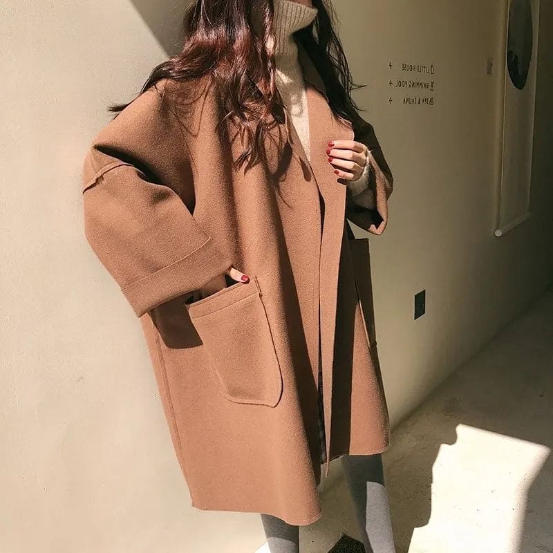 REVERSLUND trenchcoat i uldblanding – billede 3