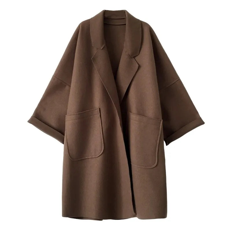 REVERSLUND trenchcoat i uldblanding – billede 7