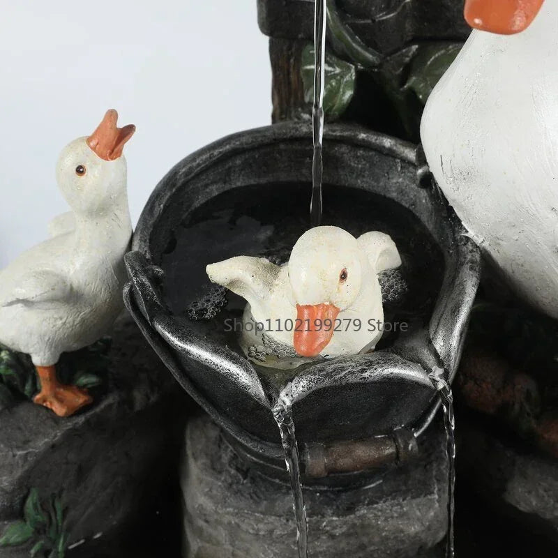 SOLHAVN solcellehavefigur med and og egern – billede 4