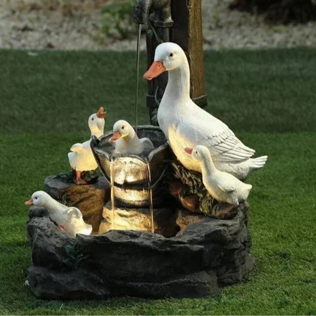 SOLHAVN solcellehavefigur med and og egern – billede 5