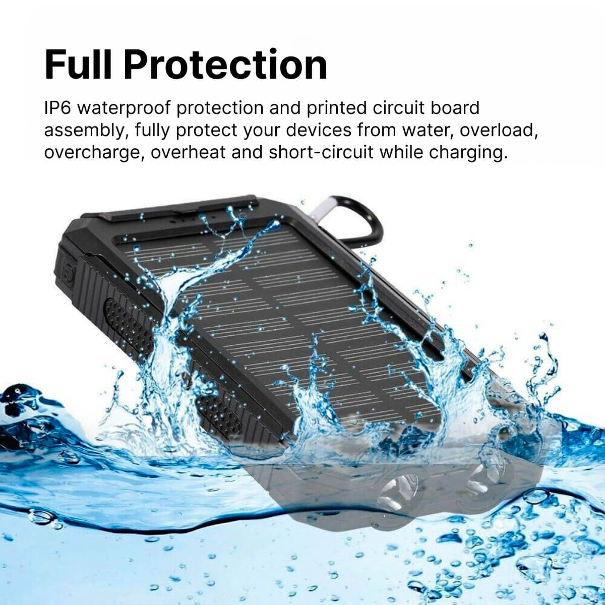 SOLKRAFT solcelle powerbank – billede 5
