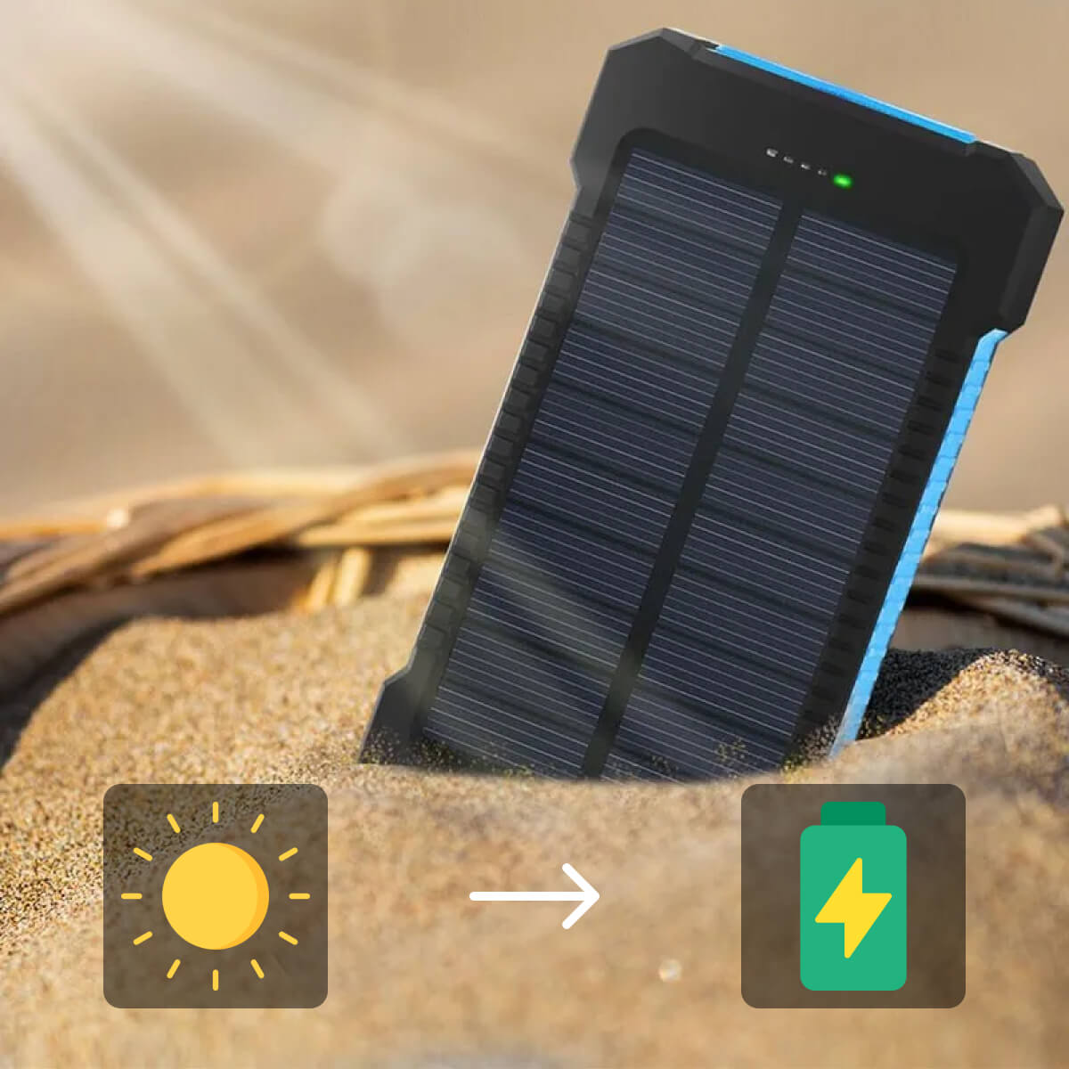 SOLKRAFT solcelle powerbank – billede 6