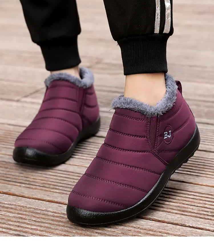 Varme vandtætte vintersko i slip-on model til vinteren – billede 9