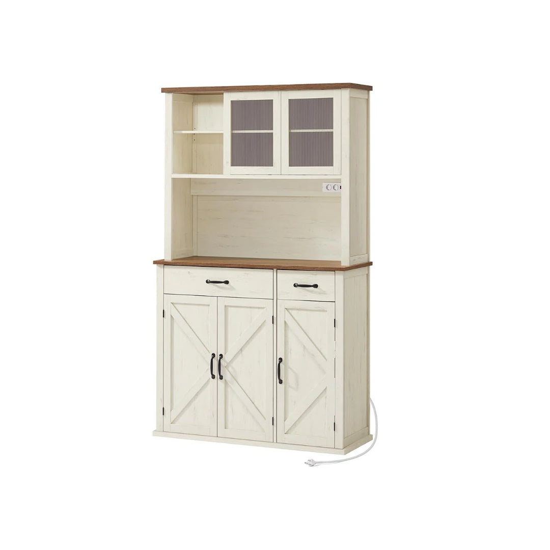 Køkkenskab med stikkontakt og skydedøre