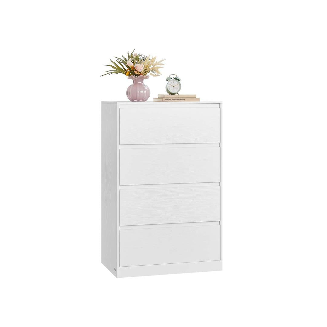 Kommode med 4 skuffer – moderne minimalistisk design, spånplade/MDF, 60 cm bred