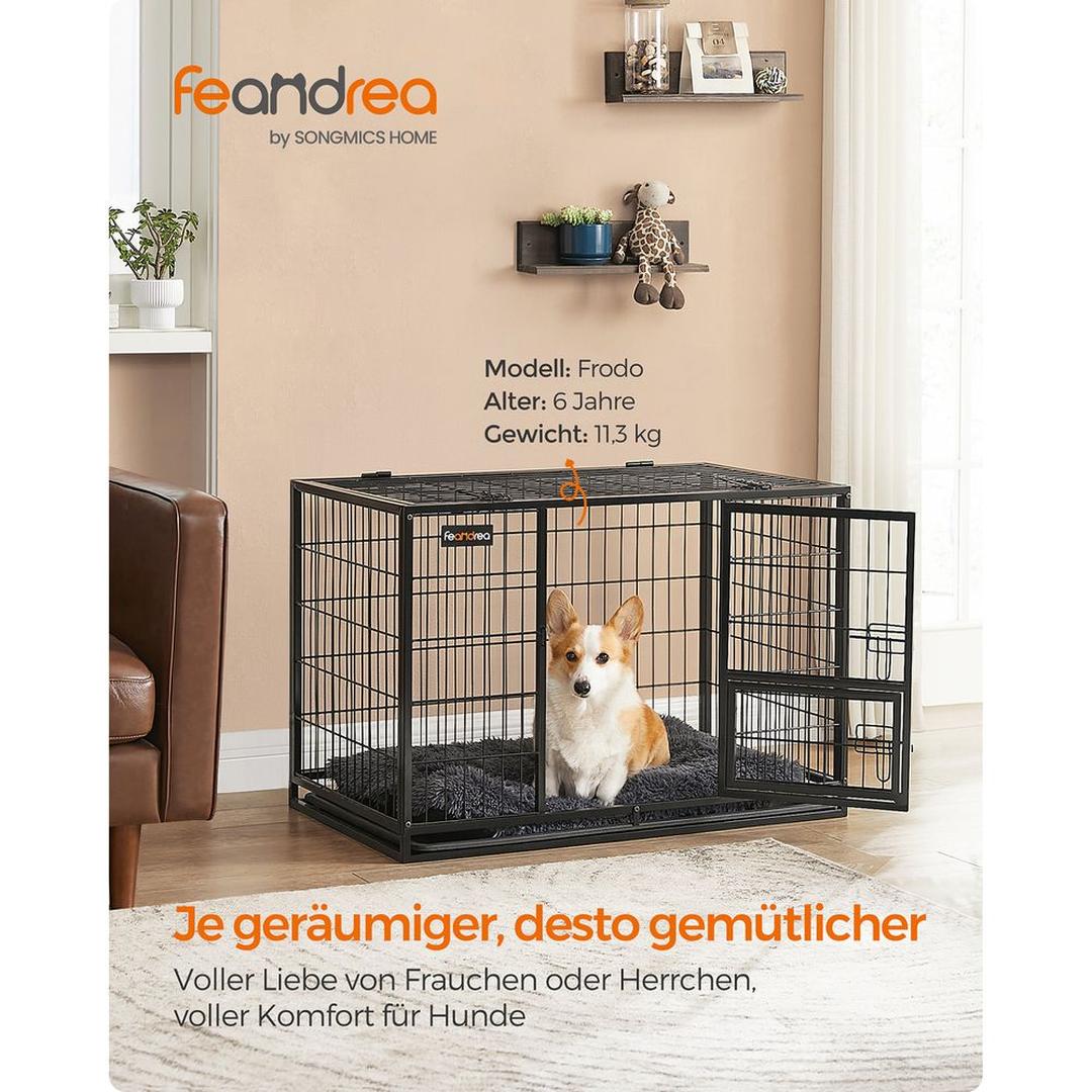 Bærbart Hundebur med Solid Konstruktion – Foldbart Transportbur til Hund