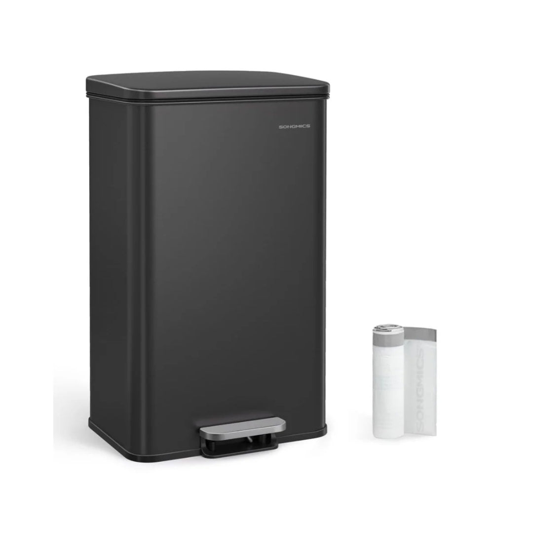 40L pedalspand med soft close låg og stål krop