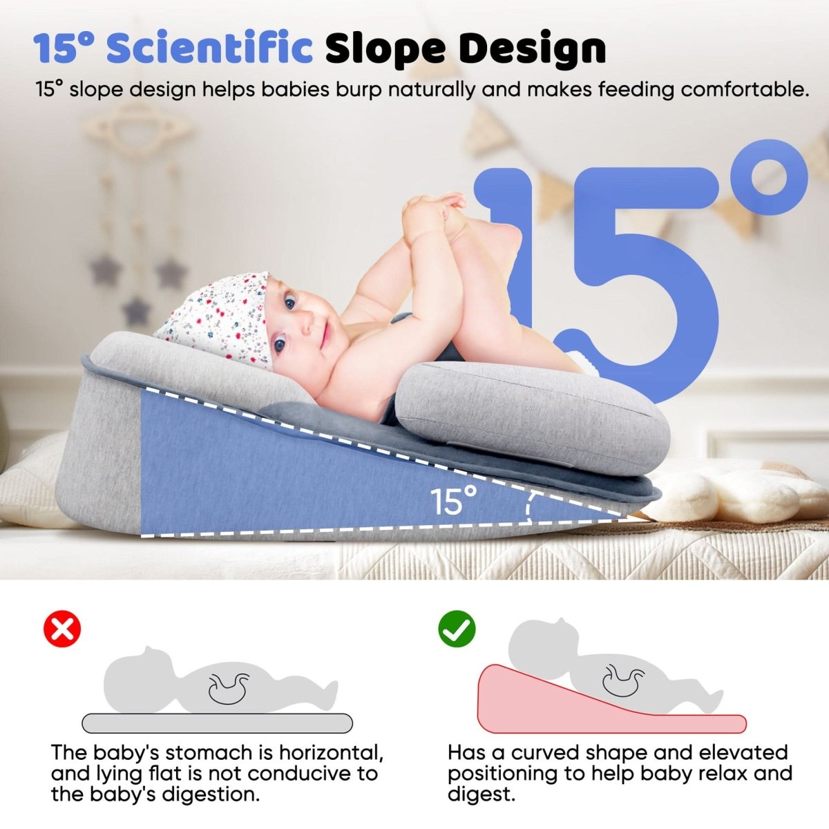 BLIDNEST ergonomisk babypude til babyer – billede 17